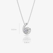 Silver Necklace & Rhodium Plated